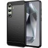 Karbónový kryt pre Samsung Galaxy S24 FE - čierny