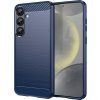 Karbónový kryt pre Samsung Galaxy S25+ – modrý
