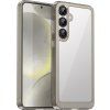 Puzdro Outer Space s gélovým rámom pre Samsung Galaxy S25+ – číra čierna