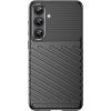 Silikónový pancierový kryt Thunder pre Samsung Galaxy S25+ – čierny