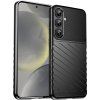 Silikónový pancierový kryt Thunder pre Samsung Galaxy S25+ – čierny