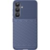 Silikonový pancéřovaný kryt Thunder pro Samsung Galaxy S25+ - modrý
