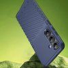 Silikónový pancierový kryt Thunder pre Samsung Galaxy S25+ – modrý