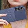 Silikónový pancierový kryt Thunder pre Samsung Galaxy S25+ – modrý