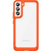 Kryt Outer Space pro Samsung Galaxy S22 + (S22 Plus) s gelovým rámečkem červený