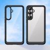 Puzdro Outer Space pre Samsung Galaxy A36 s flexibilným rámom – čierne