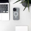 Trblietavý kryt s MagSafe pre Samsung Galaxy A36 5G - biely