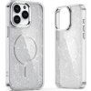 Trblietavý kryt s MagSafe pre Samsung Galaxy A36 5G - biely