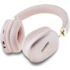 Guess PU Leather 4G Triangle Logo Bezdrátová Sluchátka Pink