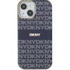 DKNY PC/TPU Repeat Pattern Tonal Stripe Magsafe Zadný Kryt pre iPhone 13 Blue