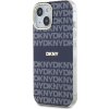 DKNY PC/TPU Repeat Pattern Tonal Stripe Magsafe Zadní Kryt pro iPhone 13 Blue