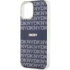 DKNY PC/TPU Repeat Pattern Tonal Stripe Magsafe Zadný Kryt pre iPhone 13 Blue