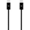 OBAL:ME Super Fast USB-C/USB-C Pletený kabel 100W 2m Black