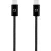 OBAL:ME Super Fast USB-C/USB-C Pletený kábel 100W 2m Čierny