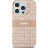 DKNY PC/TPU Repeat Pattern Tonal Stripe Magsafe Zadní Kryt pro iPhone 13 Pro Max Pink