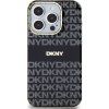 DKNY PC/TPU Repeat Pattern Tonal Stripe MagSafe zadný kryt pre iPhone 13 Pro Max, čierny
