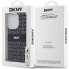 DKNY PC/TPU Repeat Pattern Tonal Stripe MagSafe zadný kryt pre iPhone 13 Pro Max, čierny