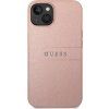 Guess PU Leather Saffiano Zadný Kryt pre iPhone 14 Plus Pink