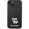 Karl Lagerfeld Liquid Silicone Choupette Zadný Kryt pre iPhone 14 Plus Black