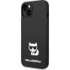 Karl Lagerfeld Liquid Silicone Choupette Zadný Kryt pre iPhone 14 Plus Black