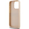 DKNY PU Leather Repeat Pattern Tonal Stripe Zadný Kryt pre iPhone 14 Pro Max Ružový