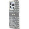 DKNY PC/TPU Repeat Pattern Tonal Stripe Magsafe Zadní Kryt pro iPhone 14 Pro Max Beige