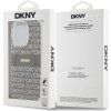 DKNY PC/TPU Repeat Pattern Tonal Stripe Magsafe Zadný Kryt pre iPhone 14 Pro Max Beige
