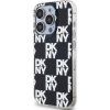 DKNY PC/TPU Checkered Pattern Zadný Kryt pre iPhone 14 Pro Max Black