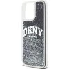 DKNY Liquid Glitter Arch Logo Zadní Kryt pro iPhone 14 Pro Max Black