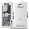 DKNY Liquid Glitter Arch Logo Zadní Kryt pro iPhone 14 Pro Max Black