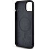 DKNY Liquid Silicone Arch Logo MagSafe Zadný Kryt pre iPhone 15 Plus Black