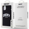 DKNY Liquid Silicone Arch Logo MagSafe Zadný Kryt pre iPhone 15 Plus Black