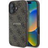 Guess PU 4G Classic Logo MagSafe Zadný Kryt pre iPhone 16 Plus Brown