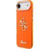 Guess IML 4G Script Metal Logo Zadný Kryt pre iPhone Air Orange