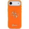 Guess IML 4G Script Metal Logo Zadní Kryt pro iPhone Air Orange