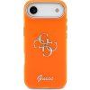 Guess IML 4G Script Metal Logo Zadný Kryt pre iPhone Air Orange