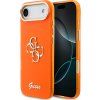 Guess IML 4G Script Metal Logo Zadný Kryt pre iPhone Air Orange