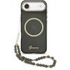 Guess IML Glitter Script Strap MagSafe Zadný Kryt pre iPhone Air Black