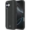 Mercedes Leather Star Pattern and Stripes MagSafe Zadný Kryt pre iPhone 17 Black/White