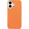 PU Perforated 4G Logo MagSafe Zadný kryt pre iPhone 17 Orange