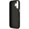 Guess PU Fixed Glitter 4G Metal Frame Zadný Kryt pre iPhone 17 Black