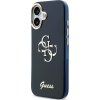 Guess IML 4G Script Metal Logo Zadný Kryt pre iPhone 17 Blue