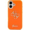 Guess IML 4G Script Metal Logo Zadní Kryt pro iPhone 17 Orange