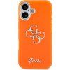 Guess IML 4G Script Metal Logo Zadný Kryt pre iPhone 17 Orange