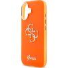 Guess IML 4G Script Metal Logo Zadný Kryt pre iPhone 17 Orange