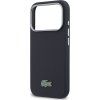 Lacoste PVC Petit Pique Semi Wrap MagSafe Kryt pre iPhone 17 Pro Navy