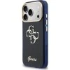 Guess IML 4G Script Metal Logo Zadní Kryt pro iPhone 17 Pro Blue