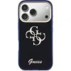 Guess IML 4G Script Metal Logo Zadní Kryt pro iPhone 17 Pro Blue