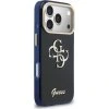 Guess IML 4G Script Metal Logo Zadní Kryt pro iPhone 17 Pro Blue