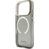 Guess IML Glitter Script Strap MagSafe Zadný Kryt pre iPhone 17 Pro Black